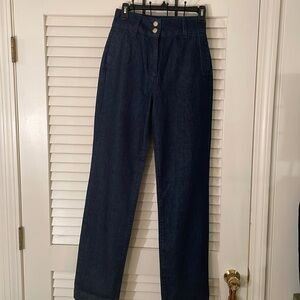 🤩Host Pick🤩 TRIARCHY Indigo Blue Cotton Organic Straight Leg Jeans New